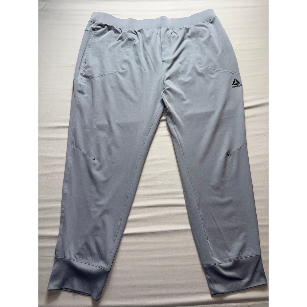 Reebok Mens Light Gray Performance Jogger Pants 3XL REM233PA08 Athletic Training